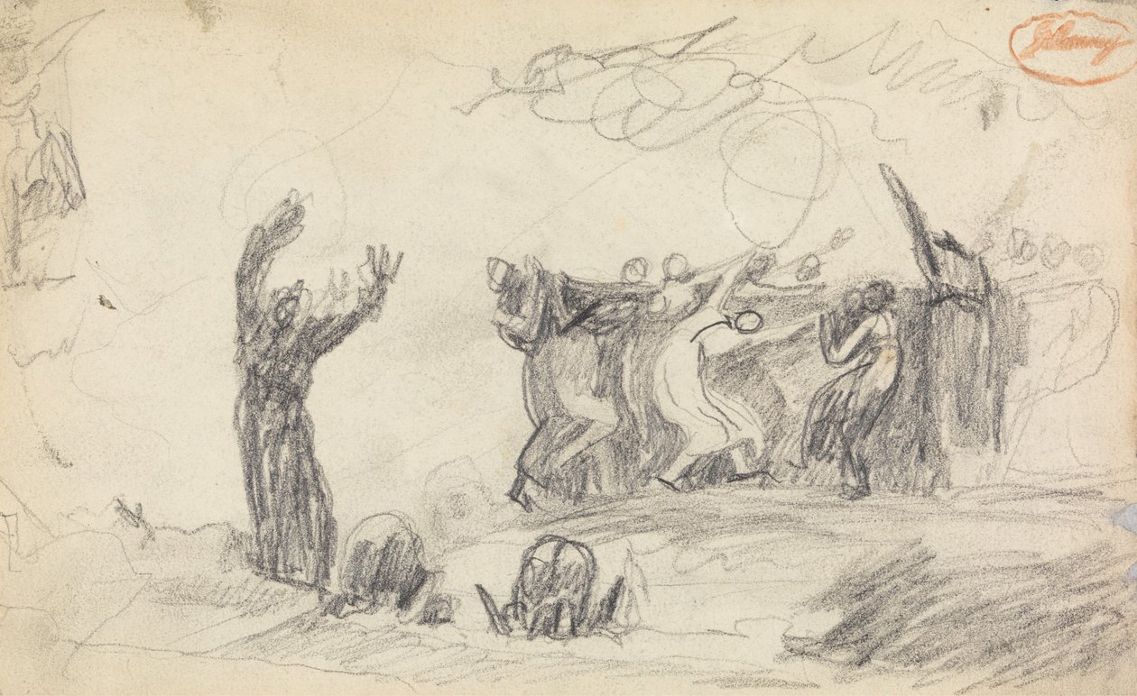 Studium kompozycji postaci nr 12 autorstwa George Romney