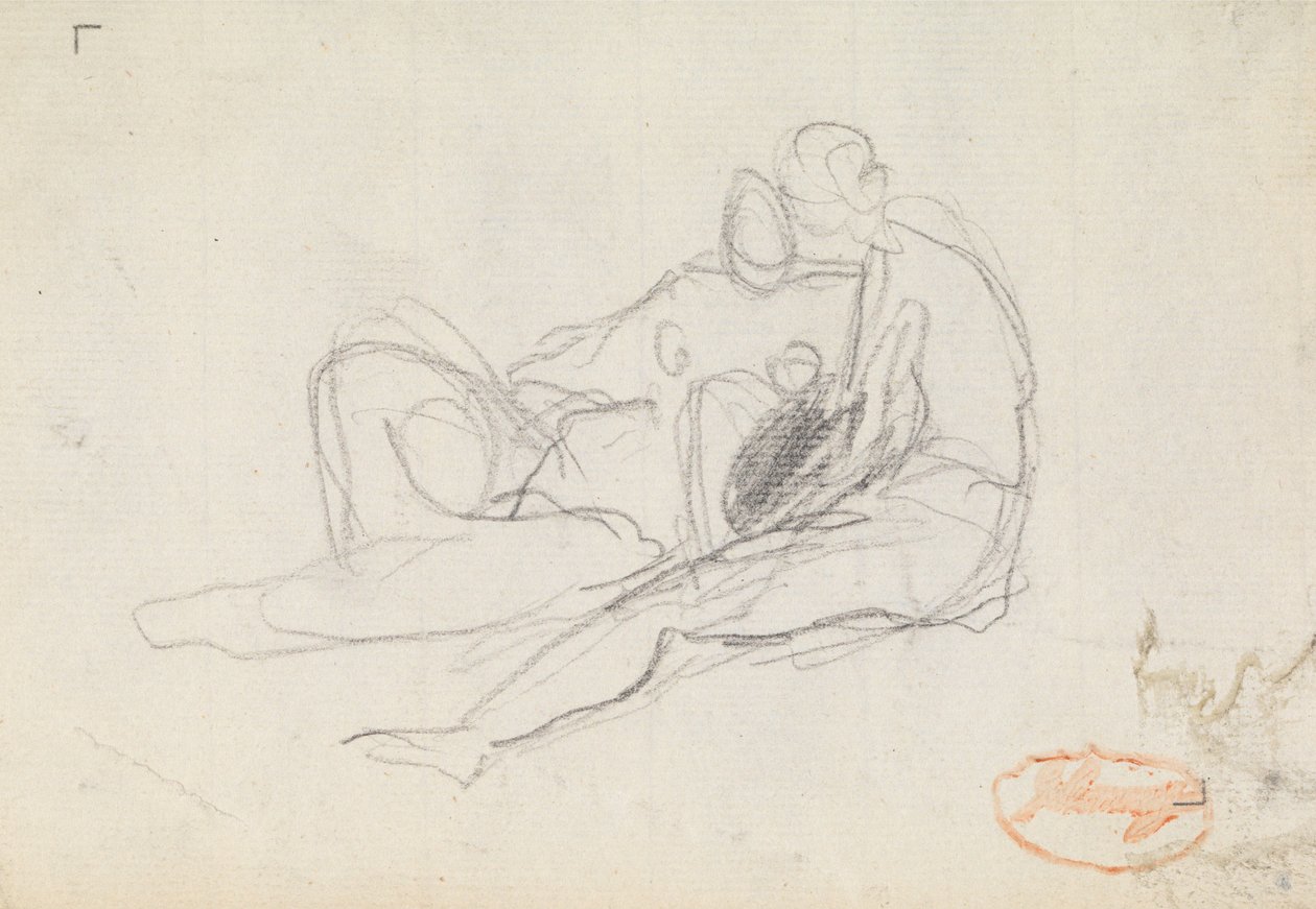 Studium kompozycji figuralnej nr 17 autorstwa George Romney
