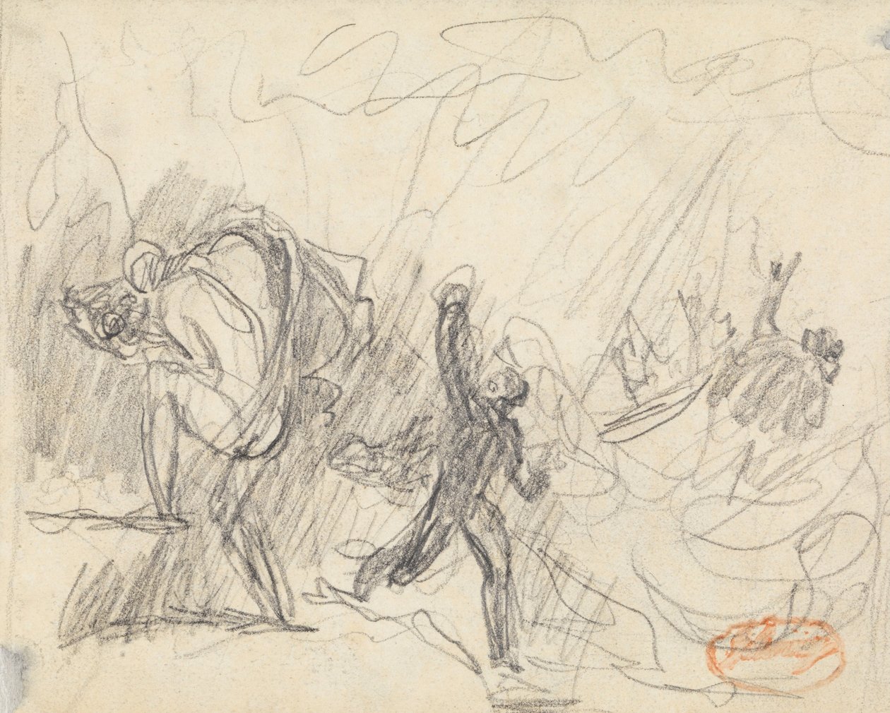 Rysunek Badanie składu 20 autorstwa George Romney