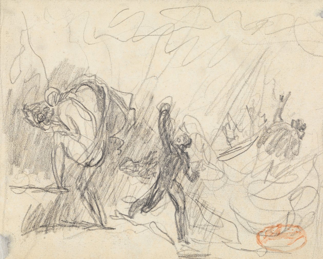 Studium kompozycji figuralnej nr 20 autorstwa George Romney