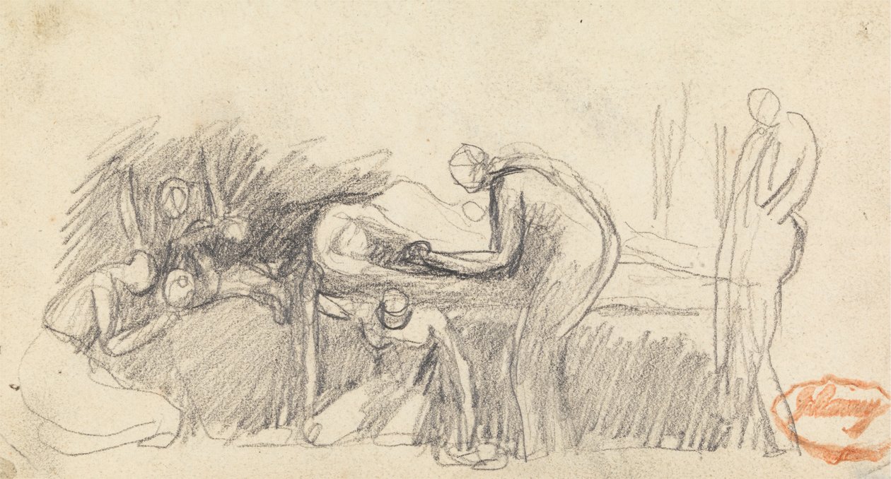 Studium kompozycji figur 23 autorstwa George Romney