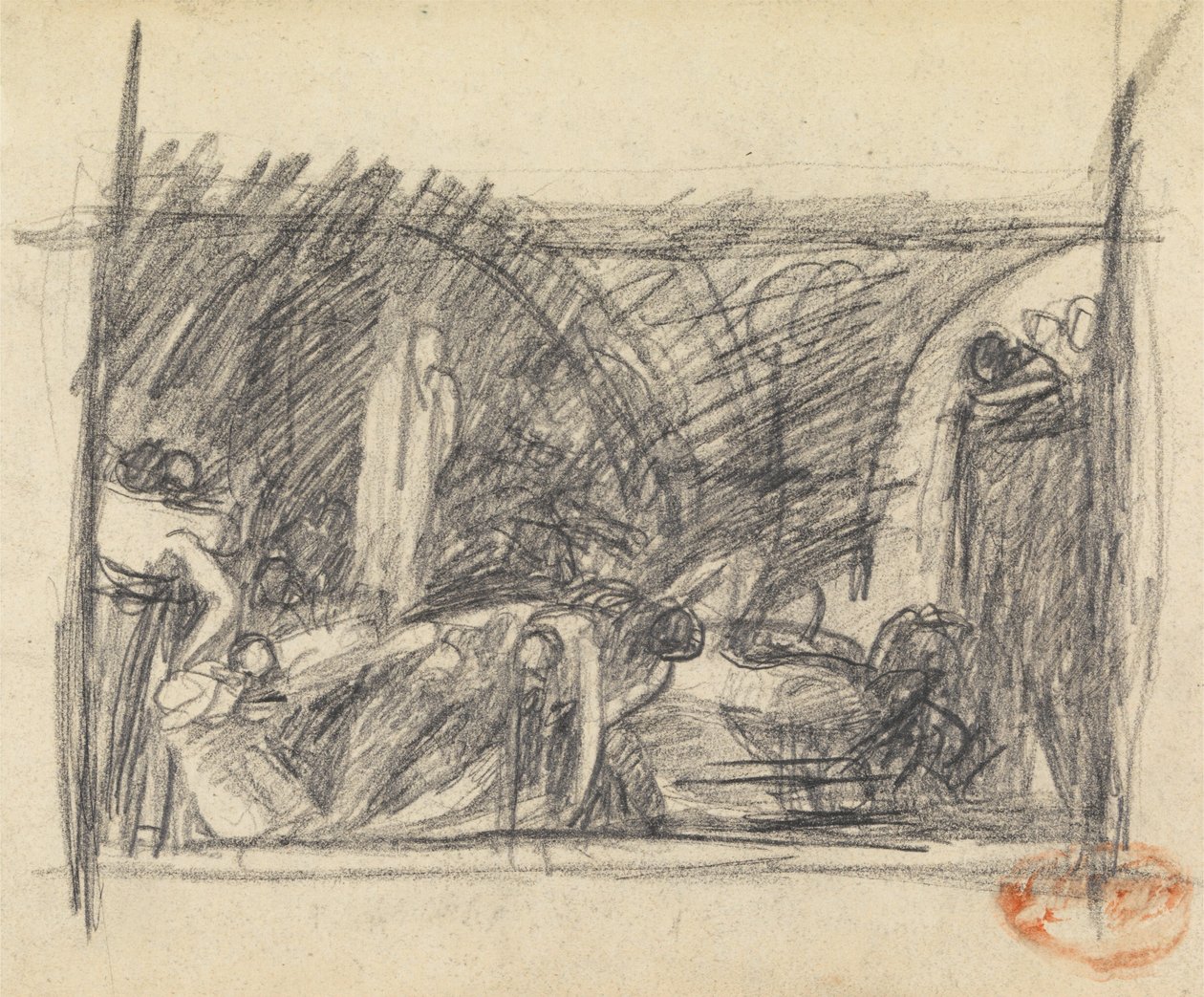 Studium kompozycji postaci nr 3 autorstwa George Romney