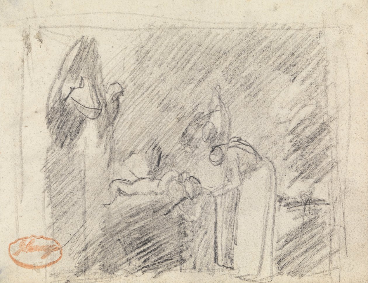 Studium kompozycji figur 42 autorstwa George Romney