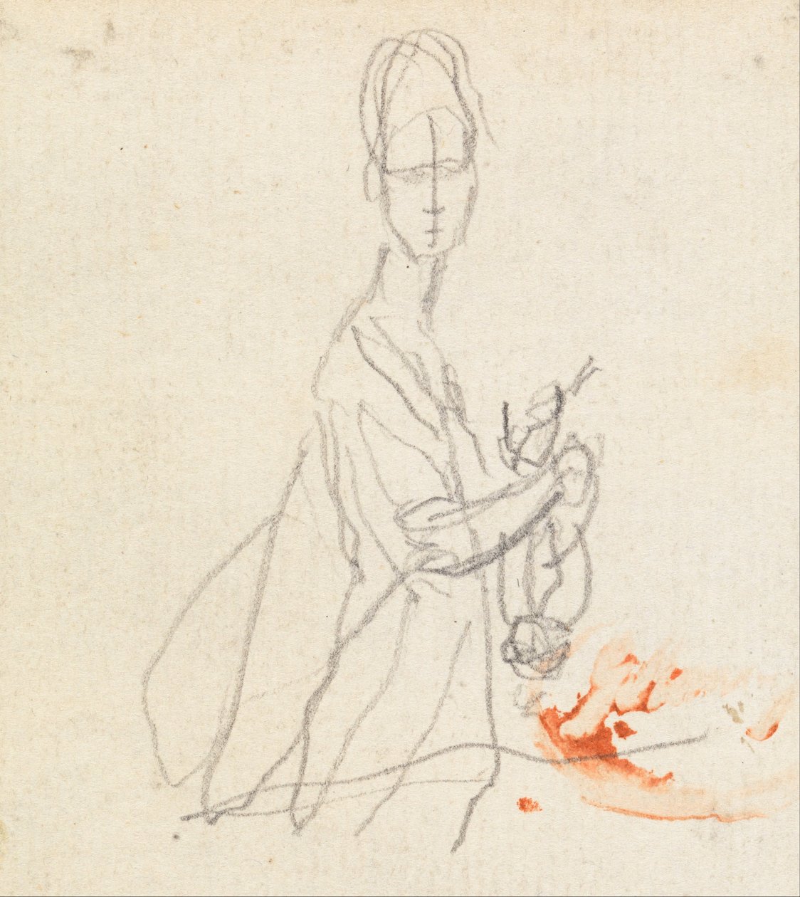 Rysunek Study 5 autorstwa George Romney