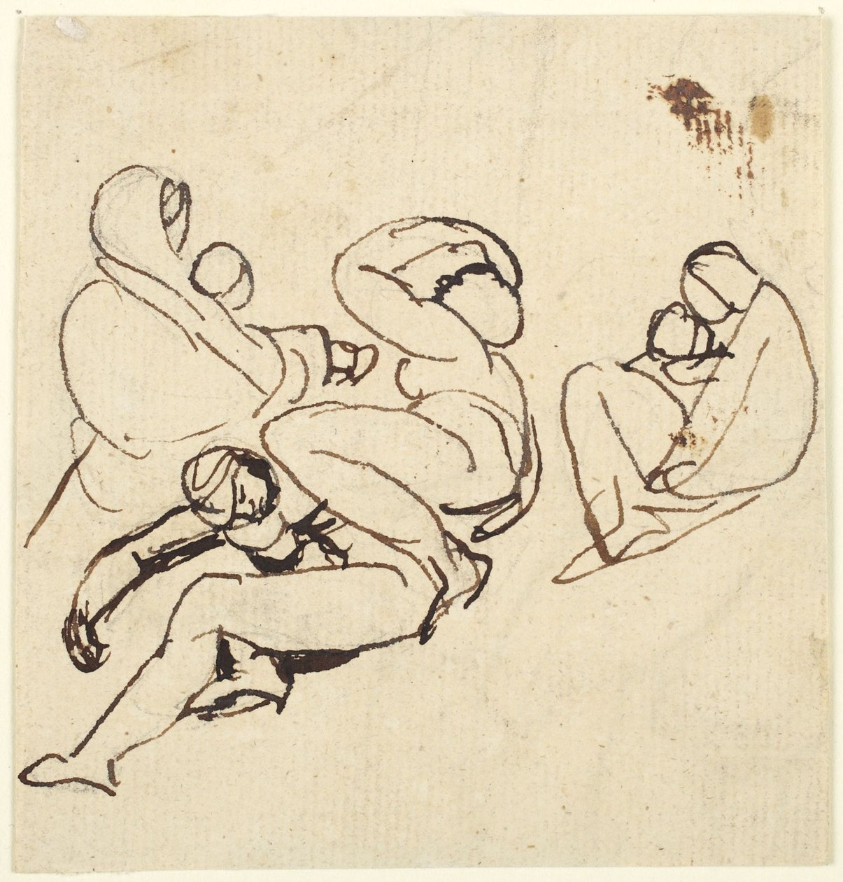 Studium figur kobiet i dzieci w cierpieniu autorstwa George Romney