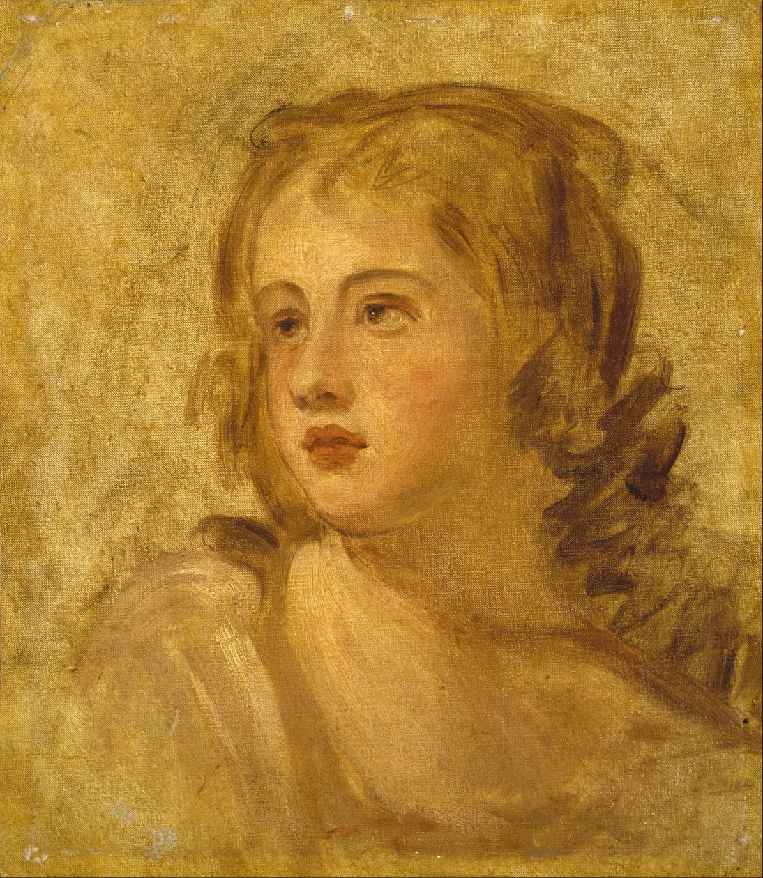 Głowa kobiety autorstwa George Romney