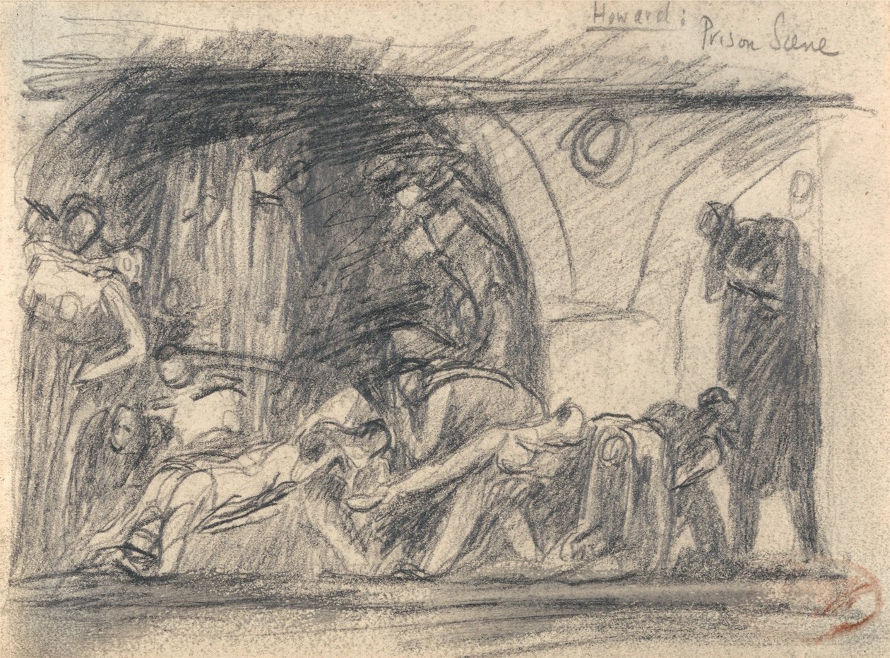 Howard odwiedza więzienie autorstwa George Romney