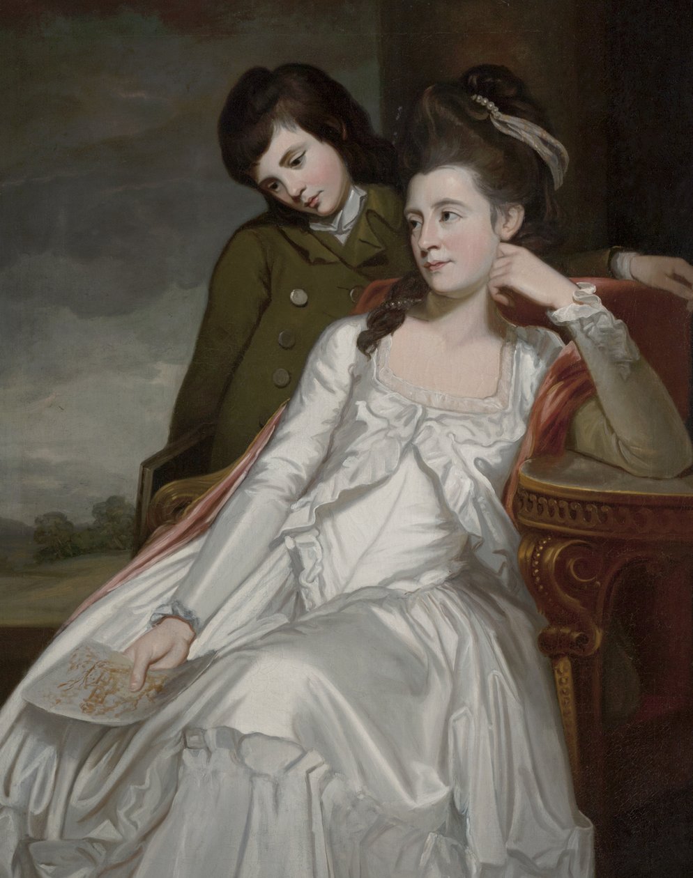 Jane, księżna Gordon i jej syn, George autorstwa George Romney
