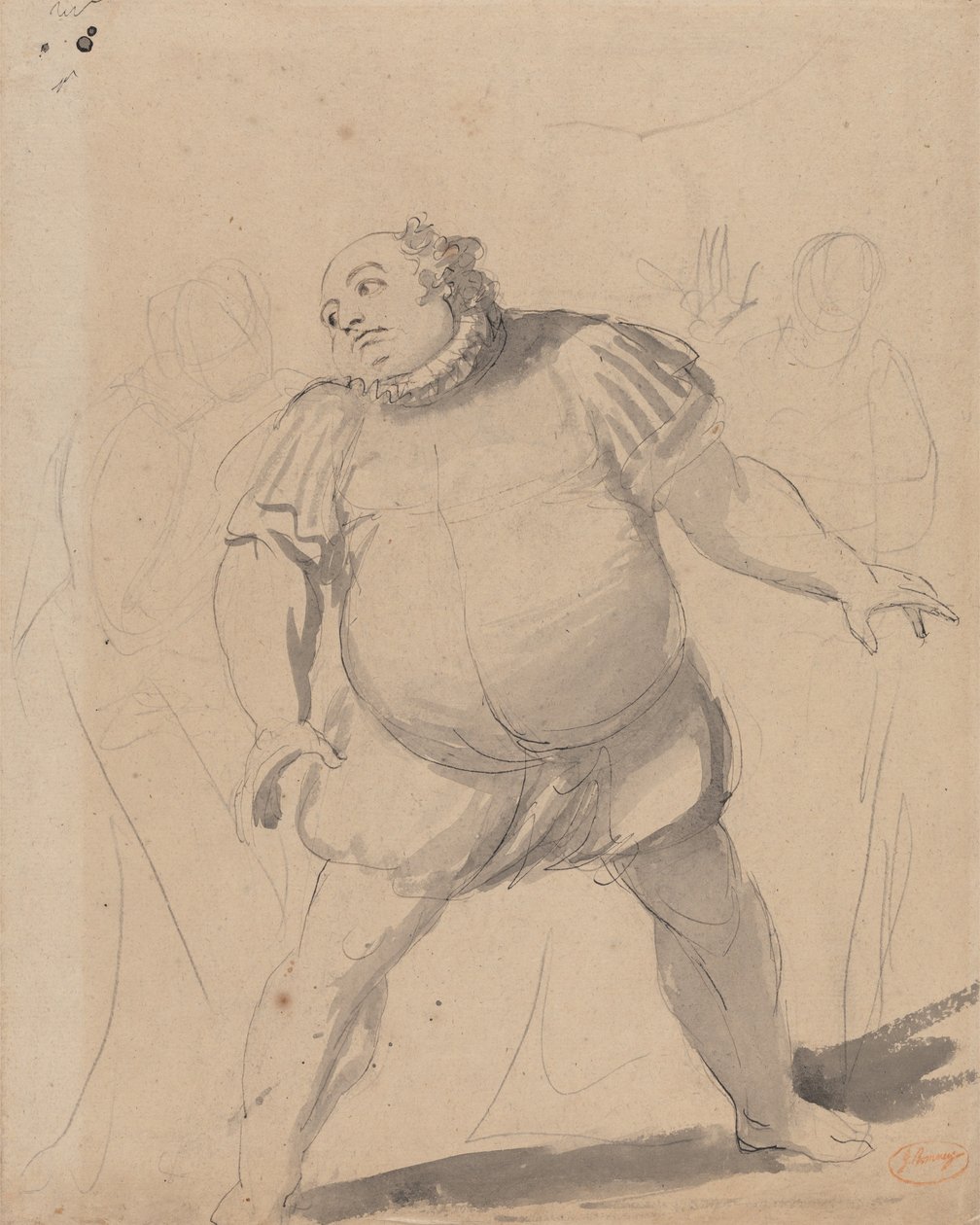 John Henderson w roli Falstaffa autorstwa George Romney