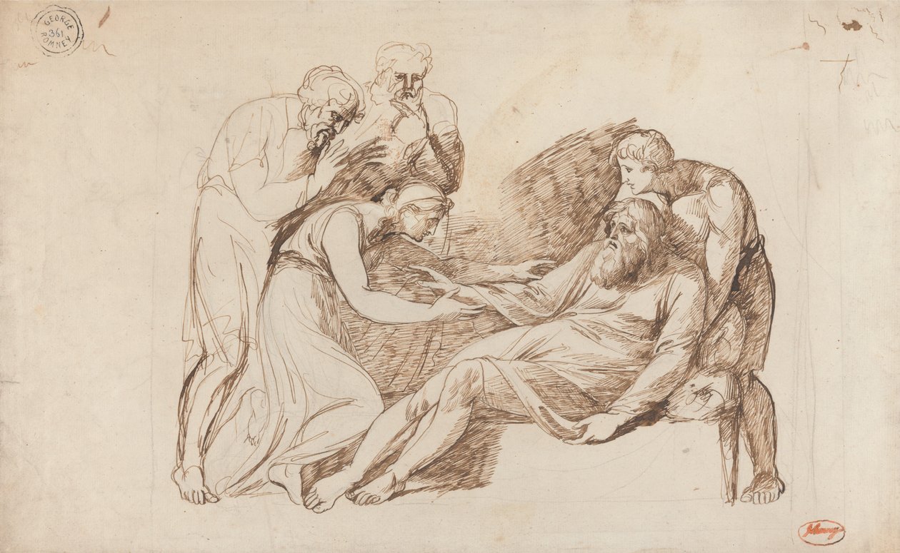 Król Lear – przebudzenie Cordelii autorstwa George Romney