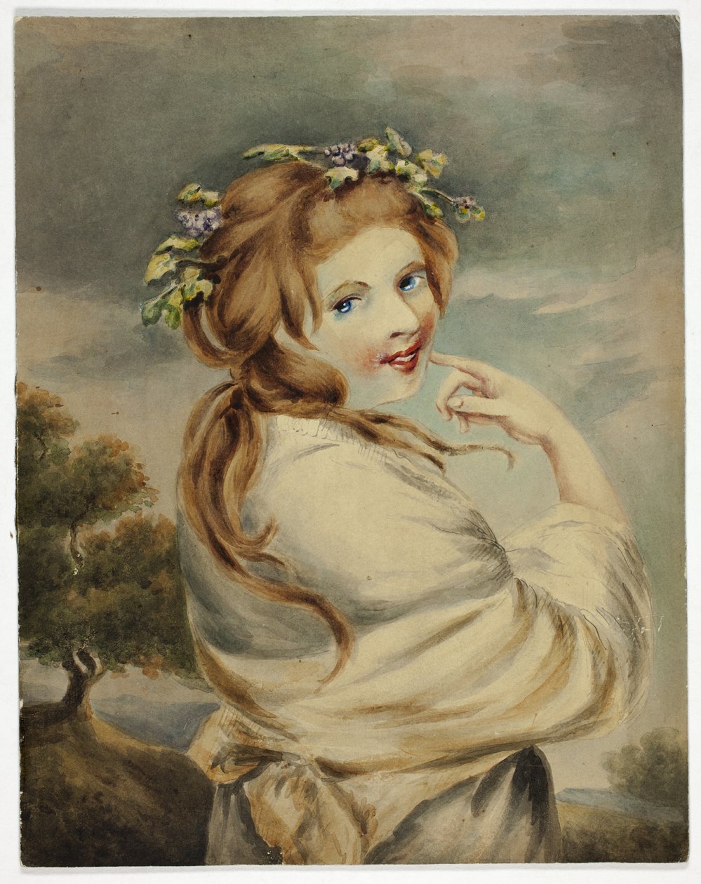 Lady Hamilton jako natura autorstwa George Romney