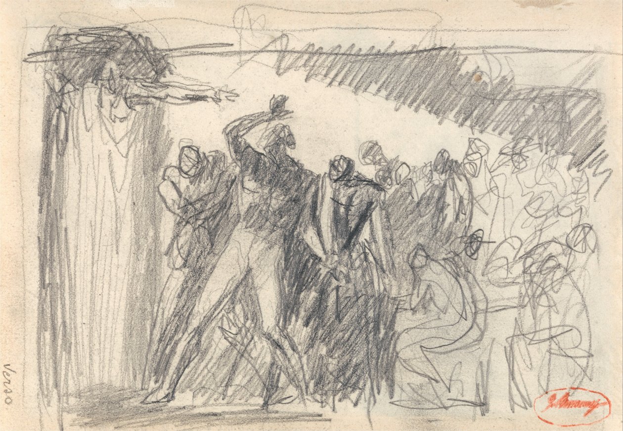 Makbet: Scena bankietu autorstwa George Romney