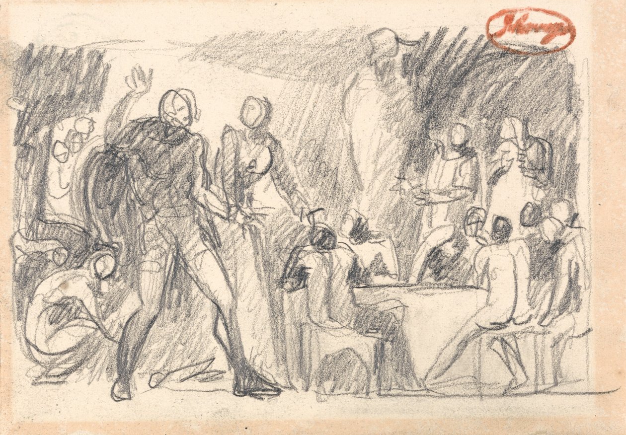 Makbet: Scena bankietowa autorstwa George Romney