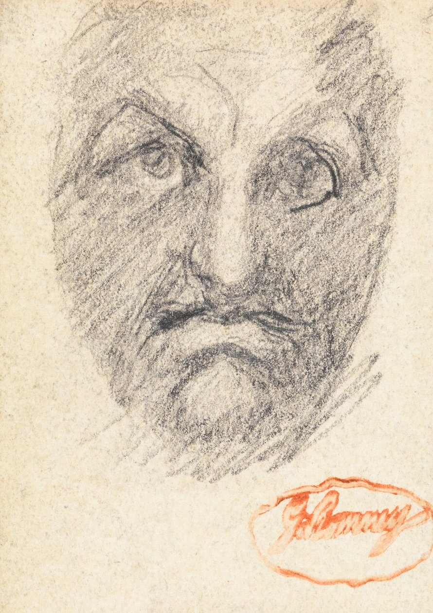 Męska głowa 1 autorstwa George Romney