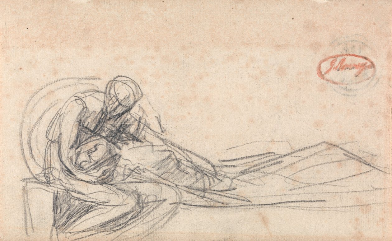 Człowiek narzekający autorstwa George Romney