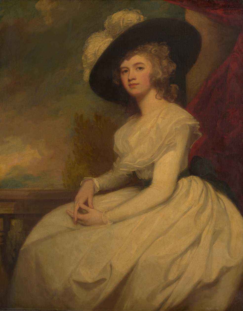 Pani Bryan Cooke Frances Puleston, 1765-1818, ca. 1787-91. autorstwa George Romney