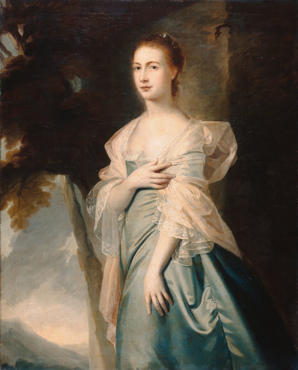 Pani Margaret Ainslie (olej na płótnie) autorstwa George Romney