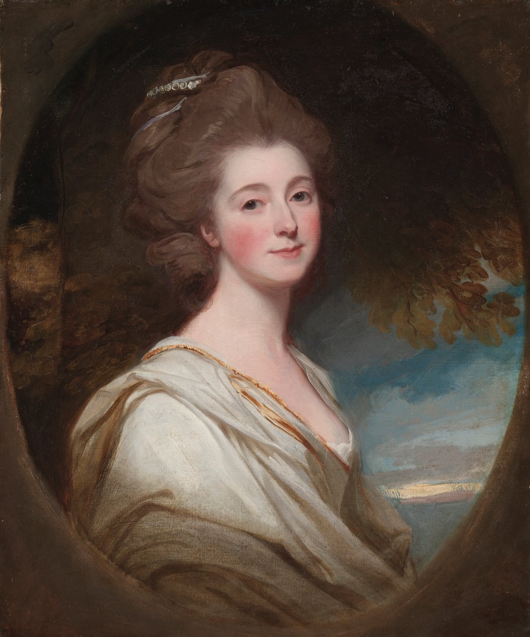 Portret Jane Hoskyns, ok. 1800 1778-1780 (olej na płótnie) autorstwa George Romney