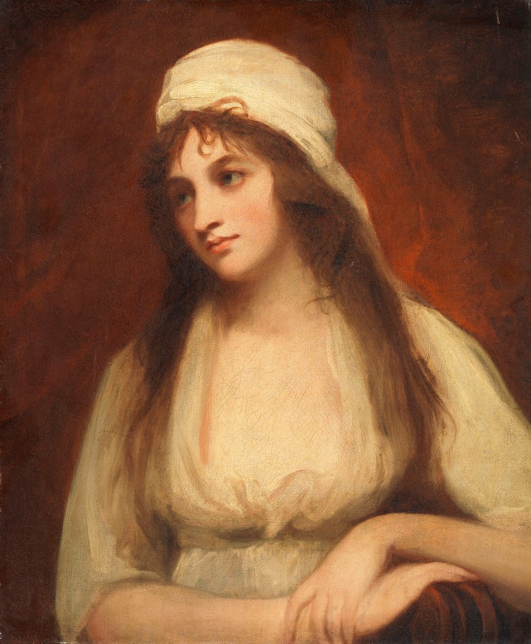 Portret Mary Tighe (1747–1791), poetki autorstwa George Romney