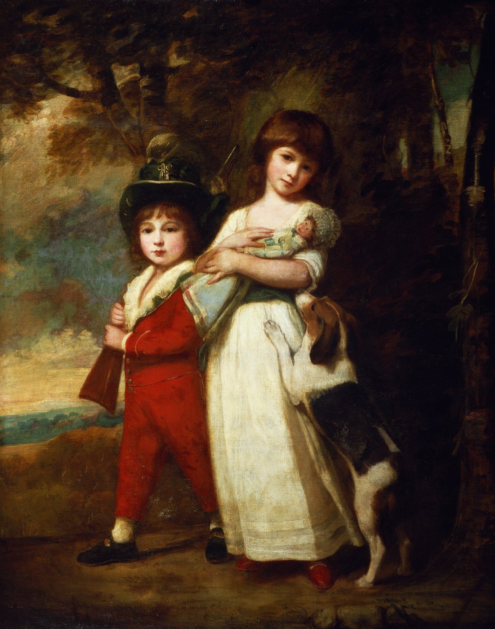 Portret dzieci Vernon autorstwa George Romney