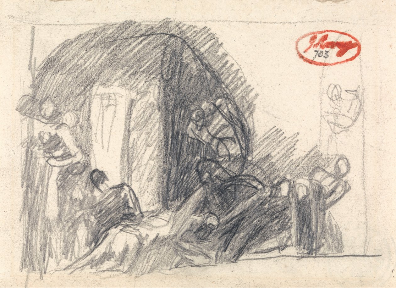 Scena więzienna autorstwa George Romney