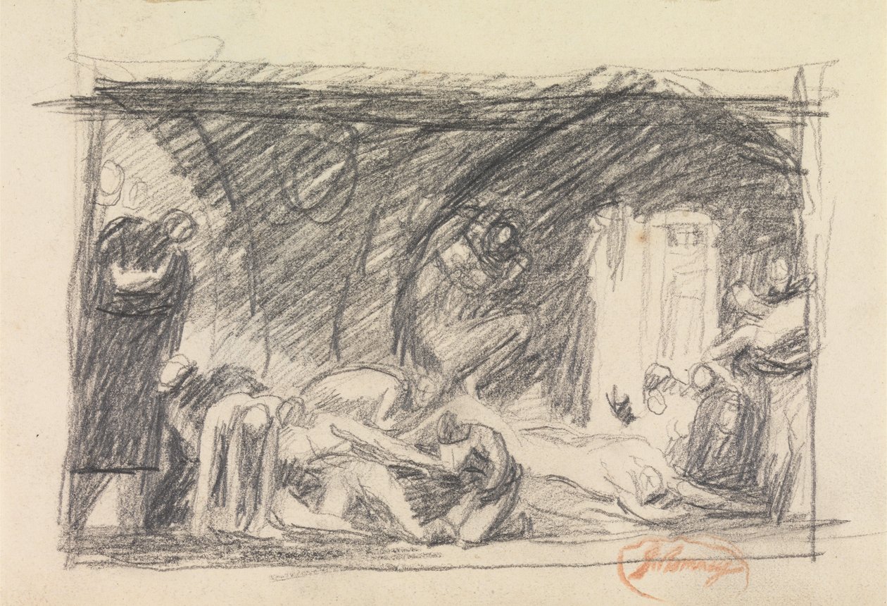Scena w więzieniu autorstwa George Romney