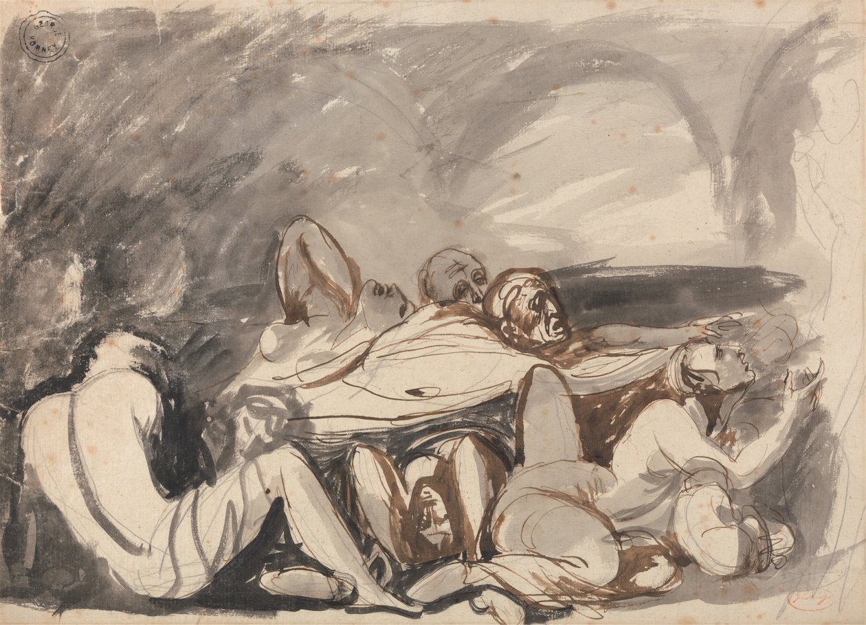 Scena w więzieniu autorstwa George Romney