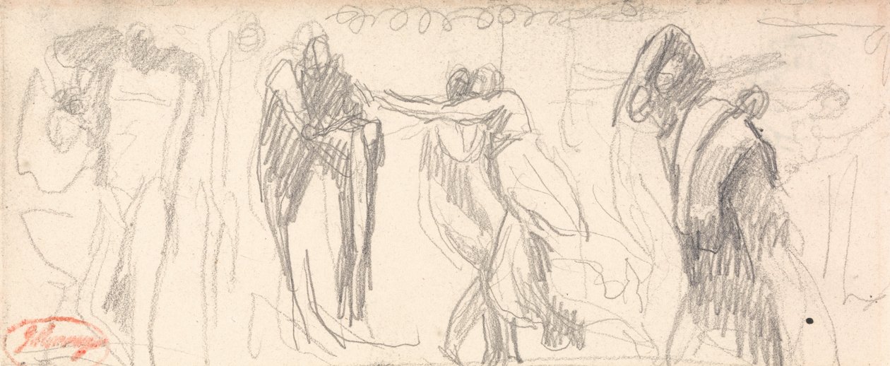 Scena gwałtu: Piekło autorstwa George Romney