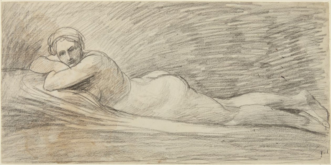 Leżąca naga kobieta autorstwa George Romney
