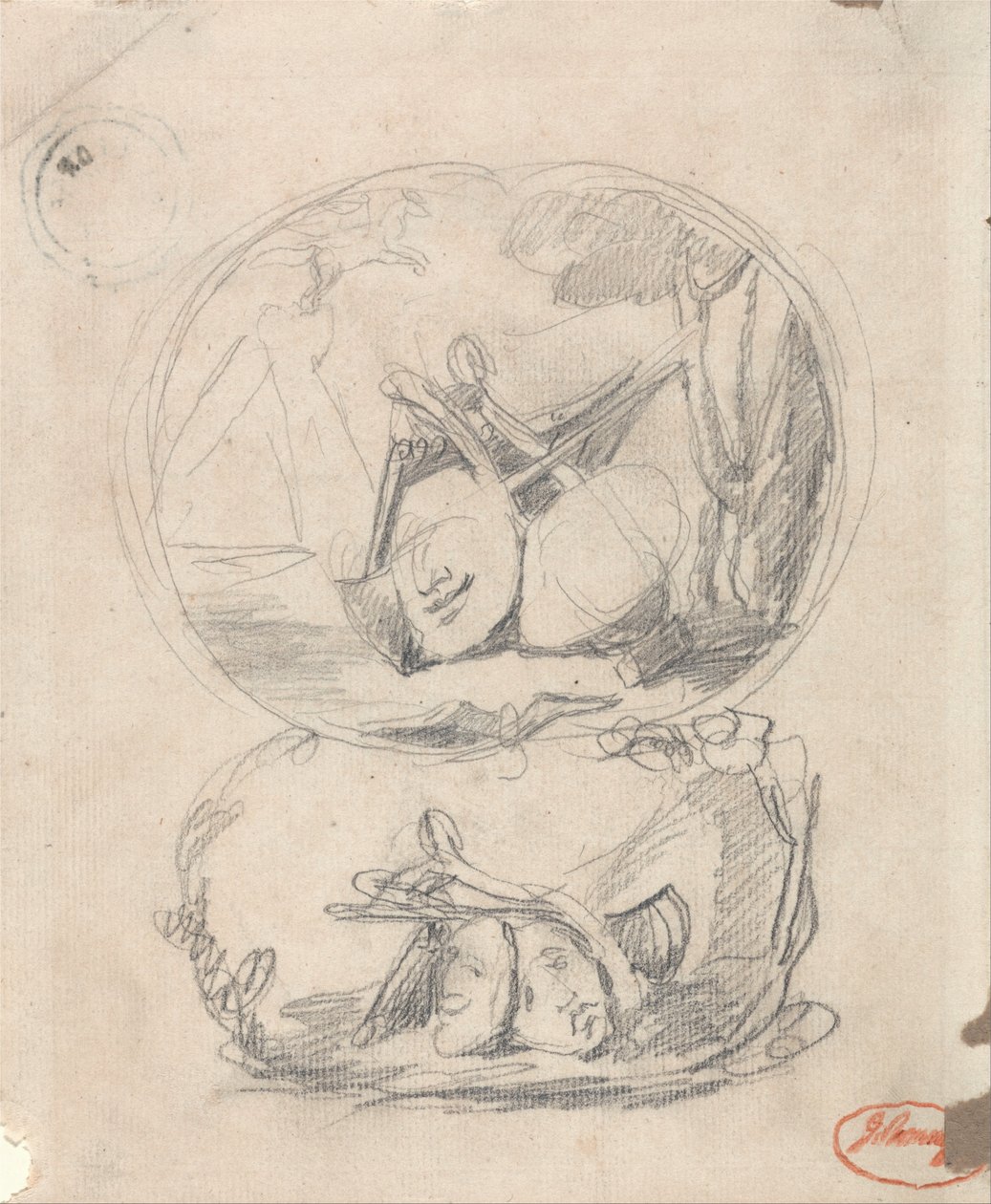 Richard Cumberland Frontispiece autorstwa George Romney