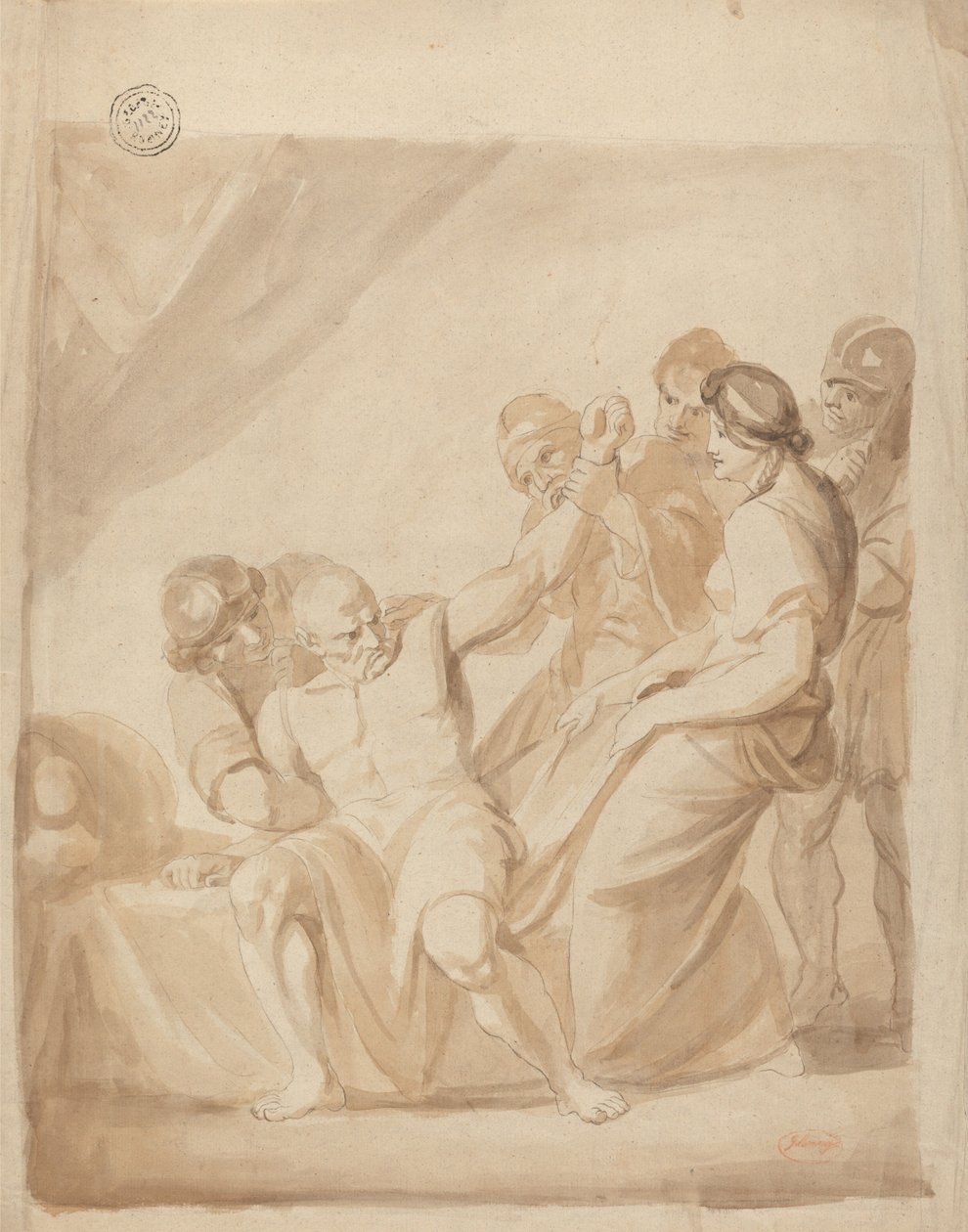 Samson pokonany autorstwa George Romney