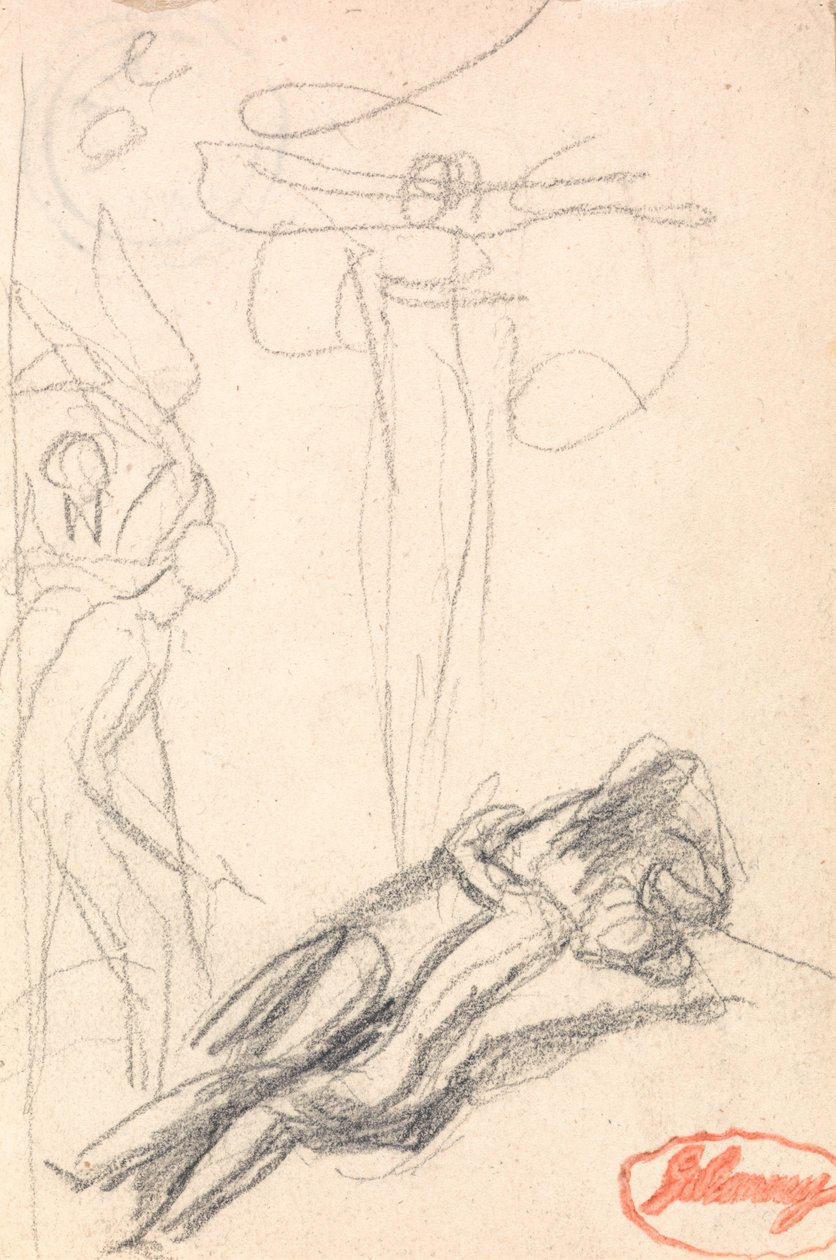 Szatan zaskoczony u ucha Ewy autorstwa George Romney