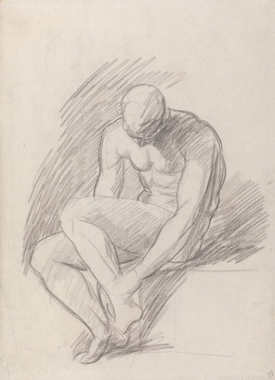 Siedzący mężczyzna autorstwa George Romney