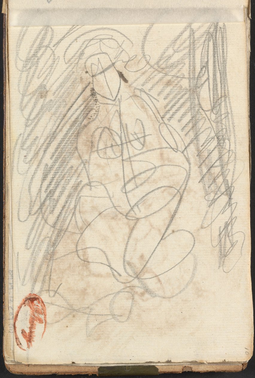 Siedząca nago autorstwa George Romney