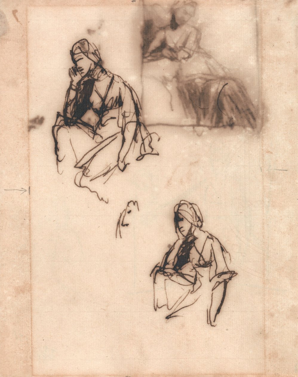 Siedząca kobieta autorstwa George Romney