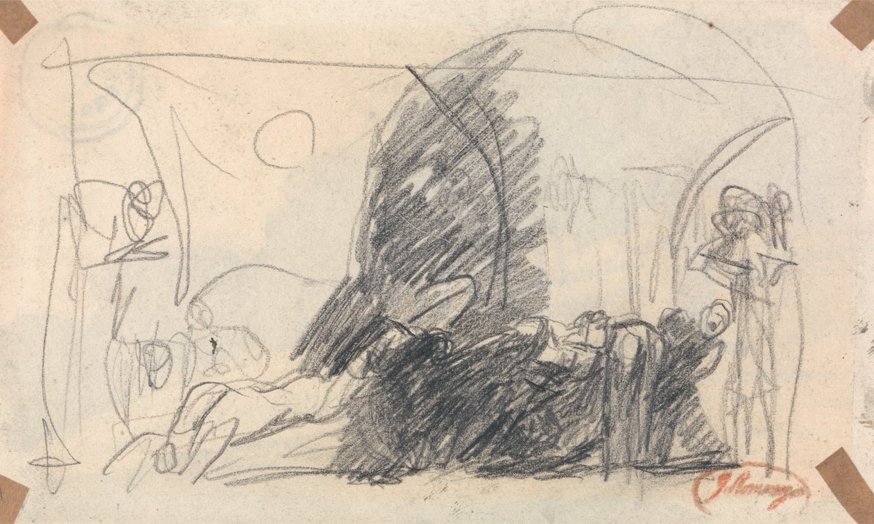 Szkic do sceny z Howardem autorstwa George Romney