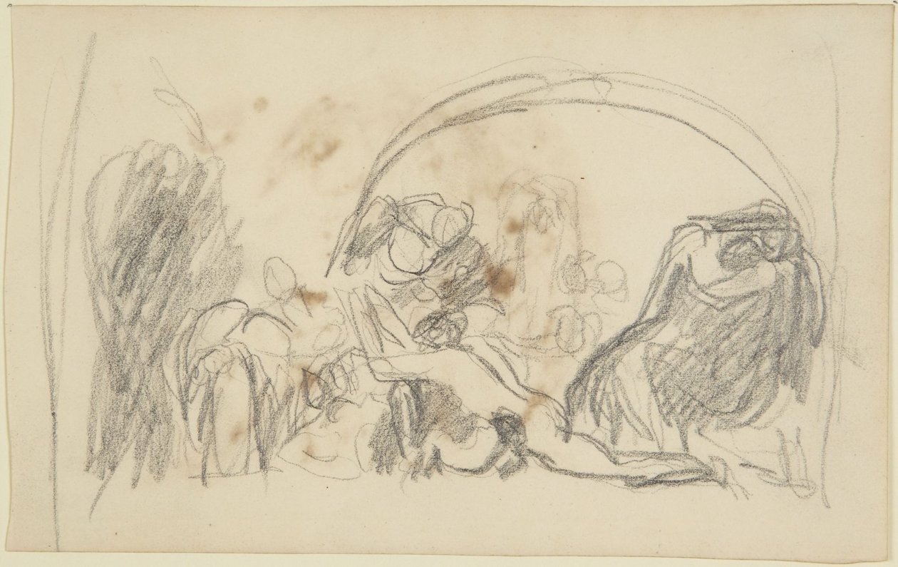 Szkic dotyczący wizyt Howarda w więzieniach autorstwa George Romney