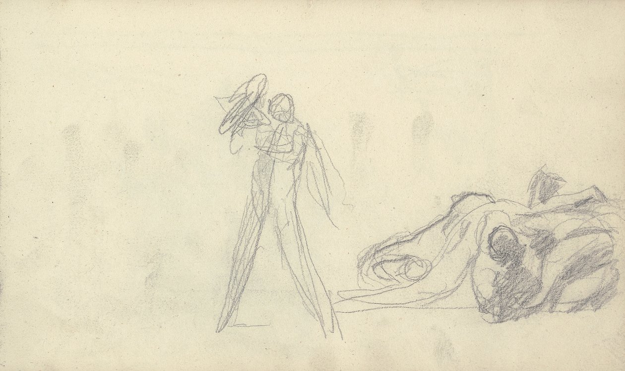 Polimento de Desenho de Caderno de Rascunhos autorstwa George Romney