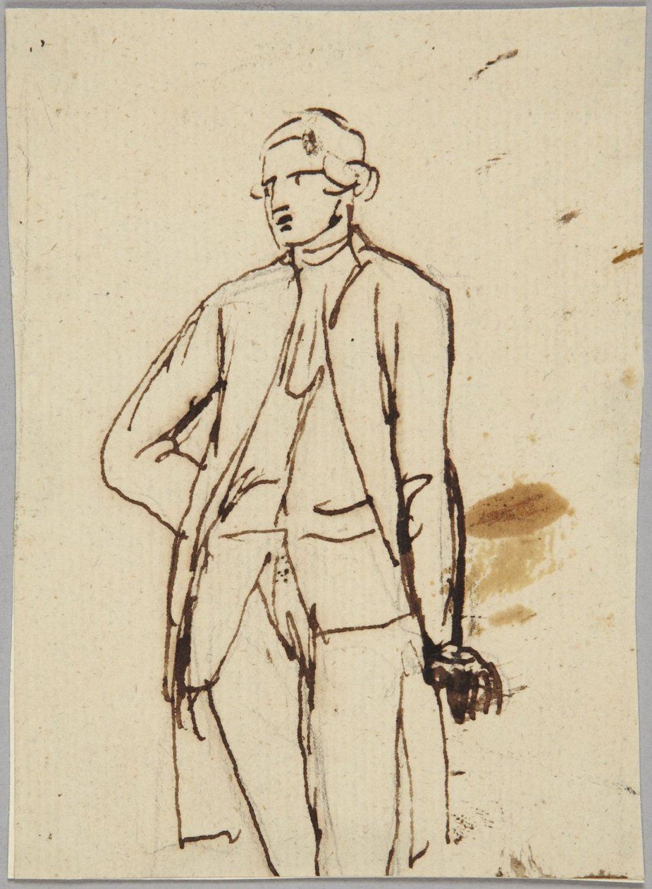 Rzeźba przedstawiająca stojącego mężczyznę autorstwa George Romney