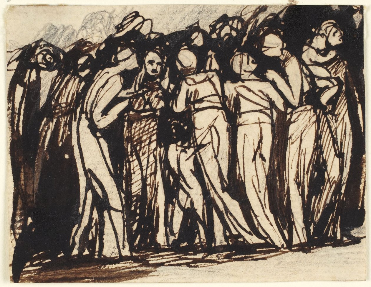 Stojące kobiety i dzieci autorstwa George Romney