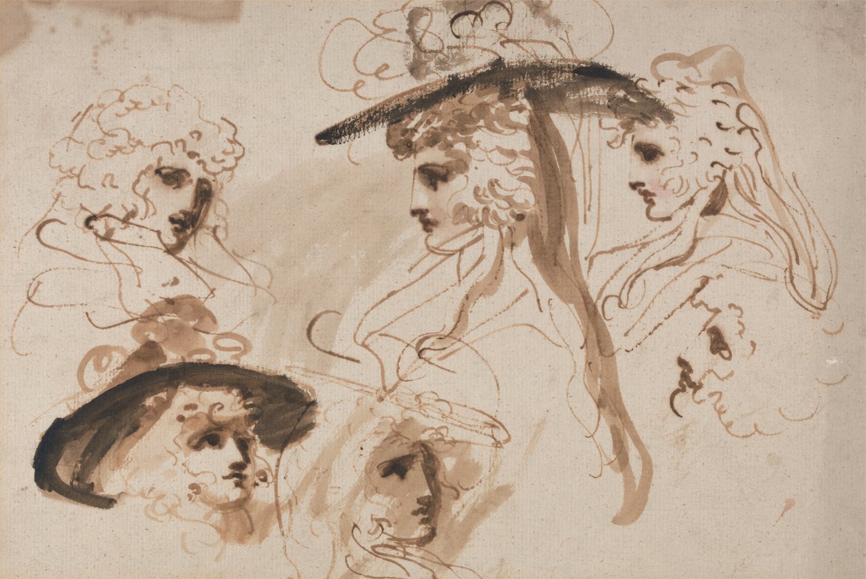 Studia głowy damy (Studia głowy kobiety) autorstwa George Romney