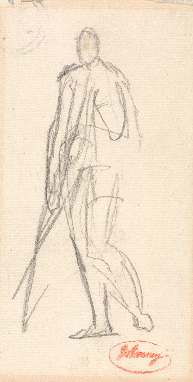 Studium do portretu stojącego mężczyzny autorstwa George Romney