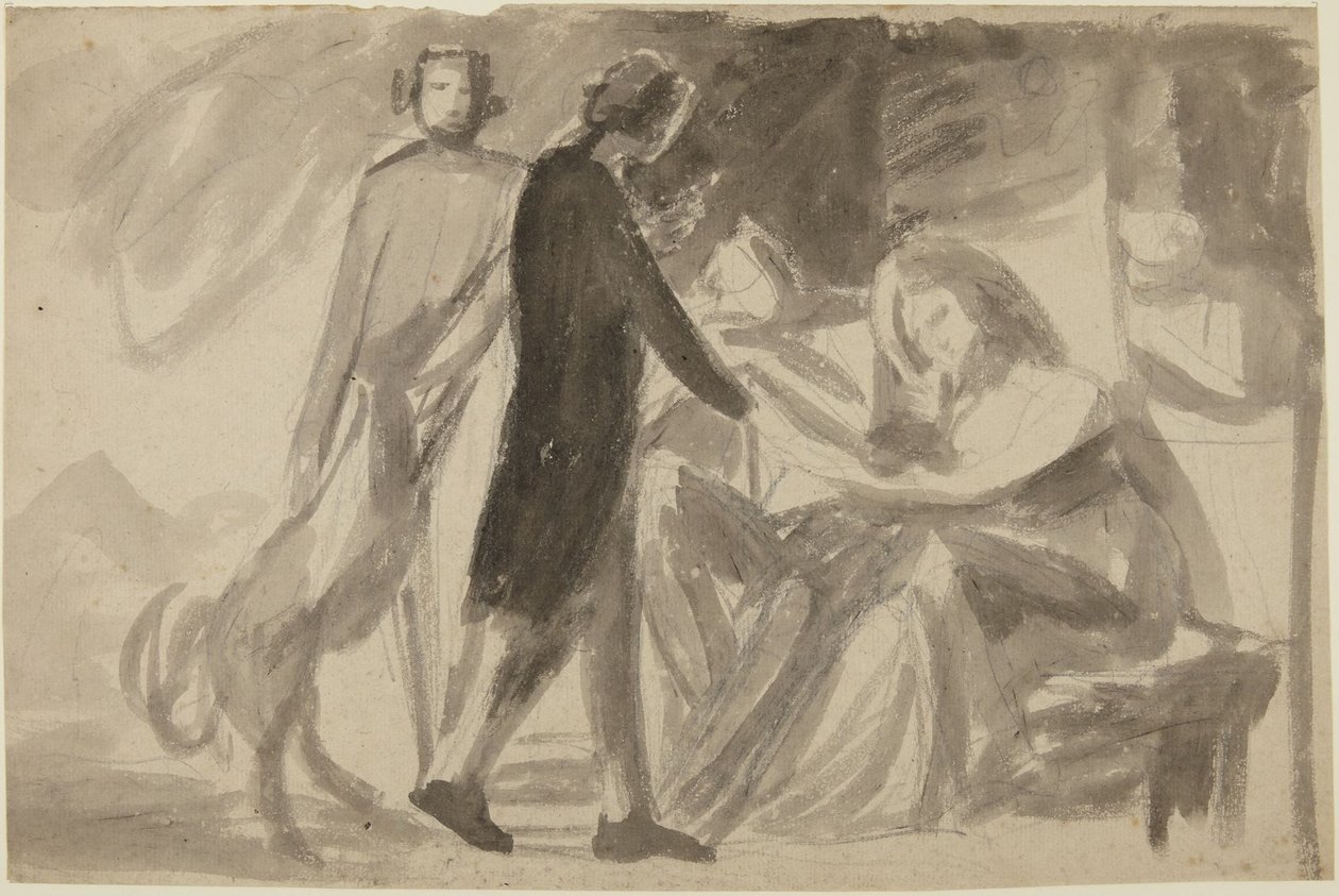 Studium do portretu grupowego () autorstwa George Romney