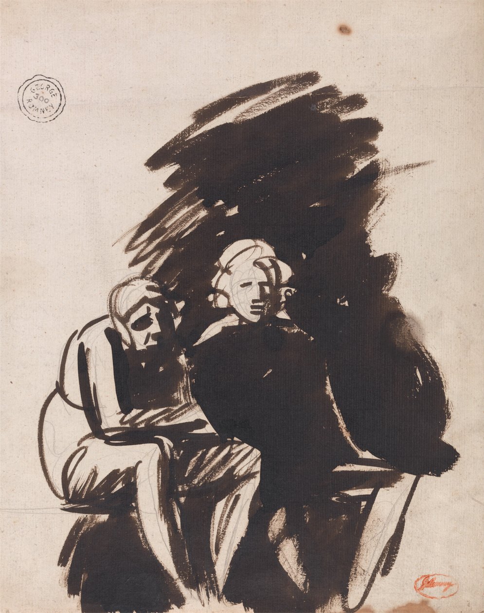 Analiza dwóch postaci autorstwa George Romney