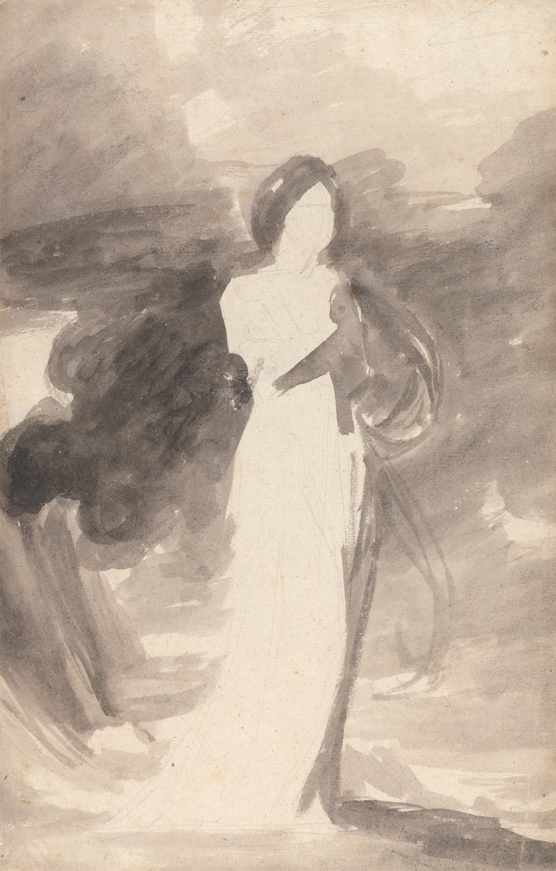 Studium stojącej damy autorstwa George Romney
