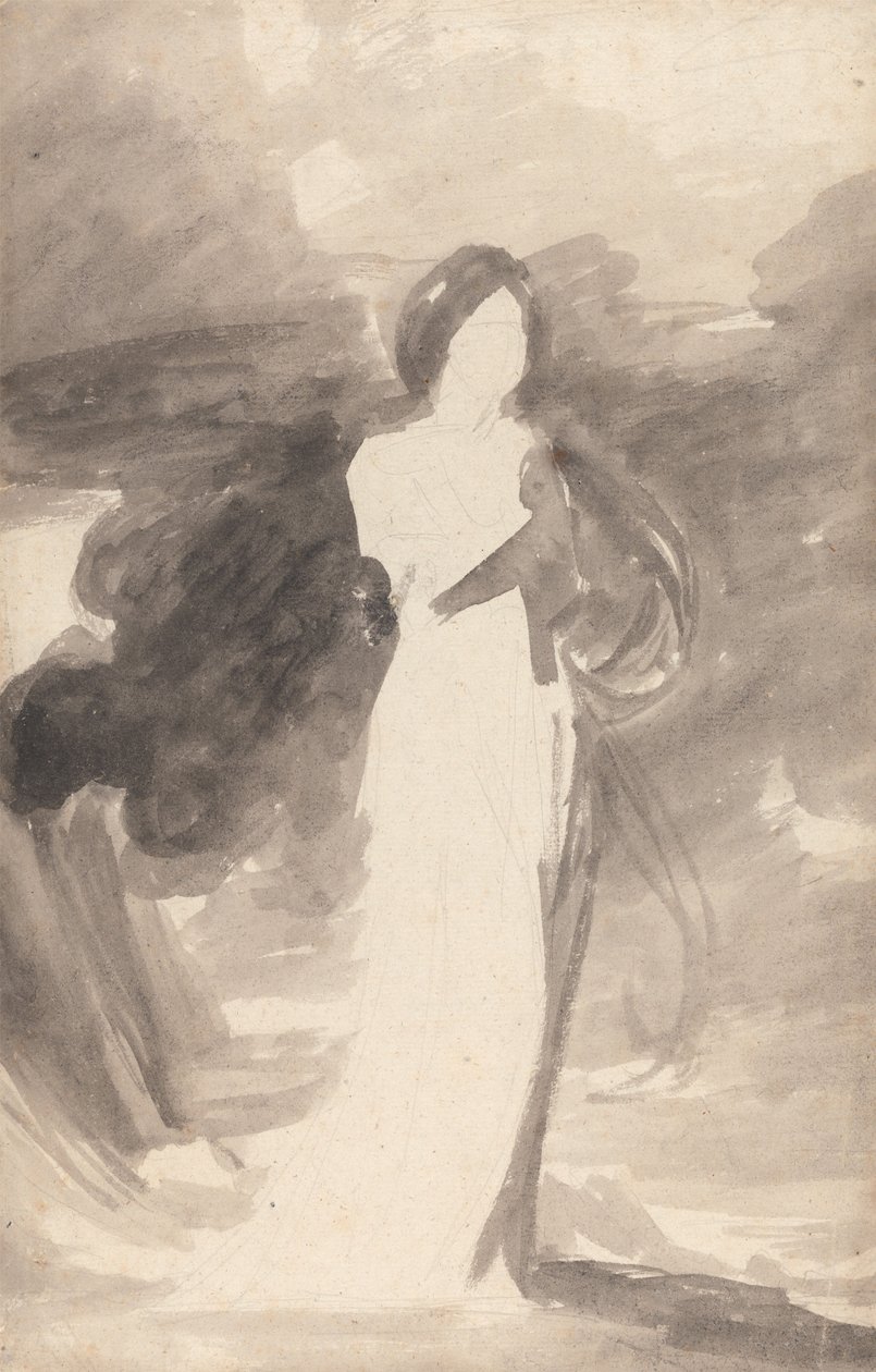 Studium stojącej damy autorstwa George Romney