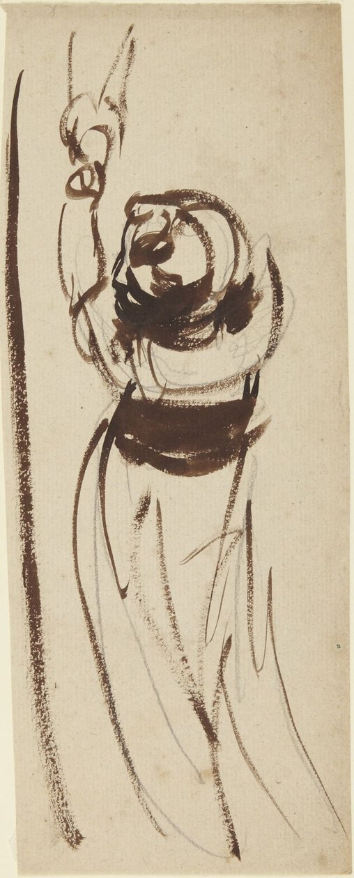 Studium dziecka wyciągającego rękę do góry autorstwa George Romney