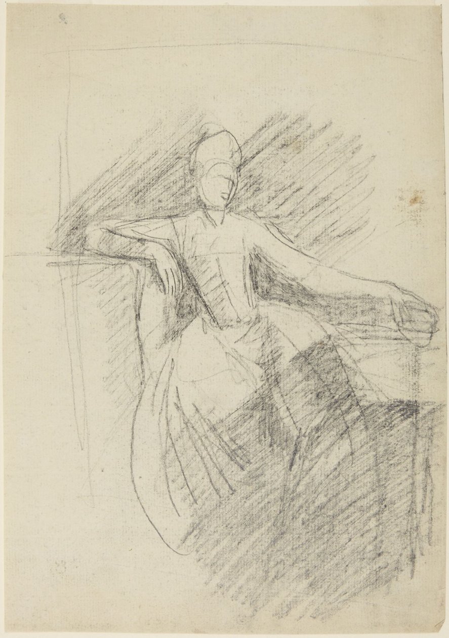Studium siedzącej kobiety autorstwa George Romney