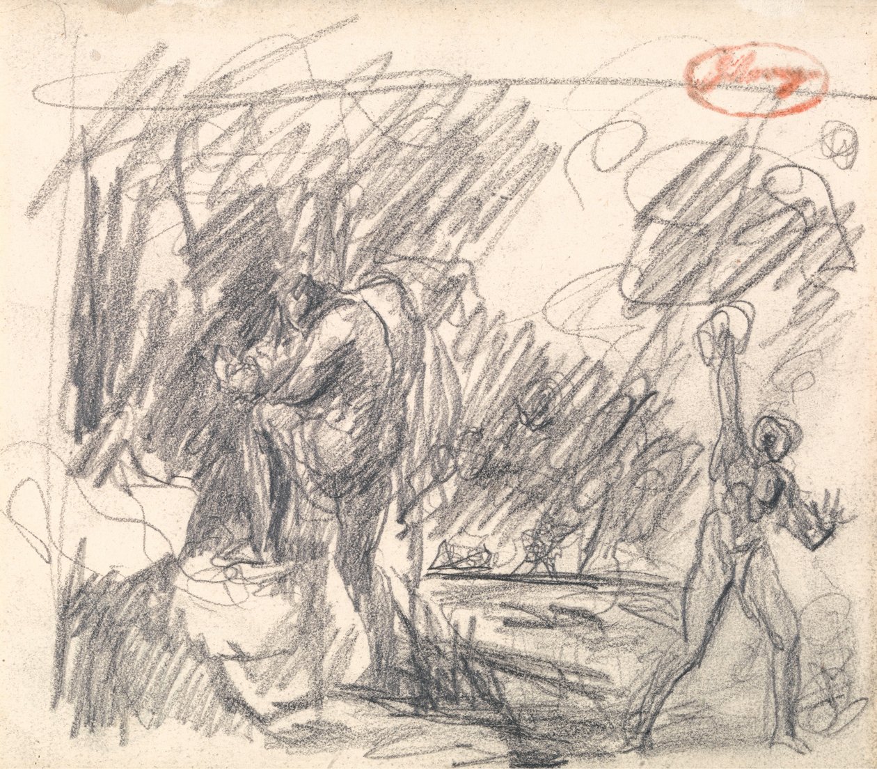 Porzucenie i uratowanie Perdity z „Opowieści zimowej” autorstwa George Romney