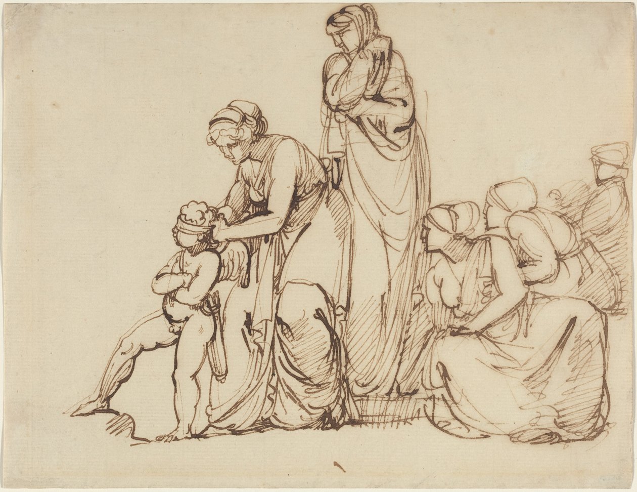 Zawiązanie oczu Kupidynowi autorstwa George Romney